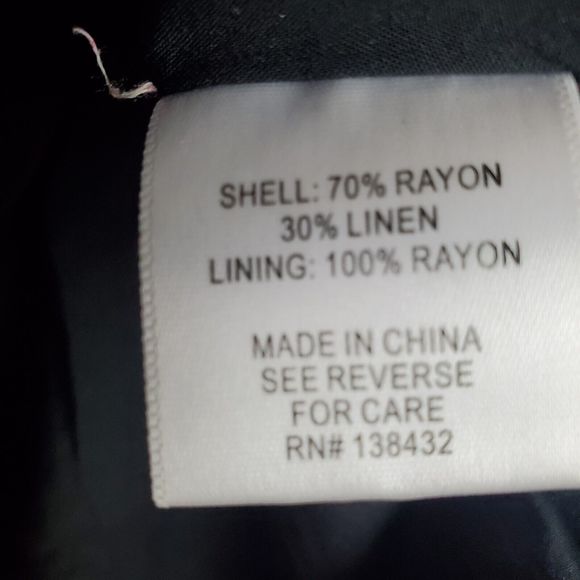 ModCloth Black Red Pink Floral Lined Rayon Linen Button Front Skirt Sz 3X - Picture 4 of 5